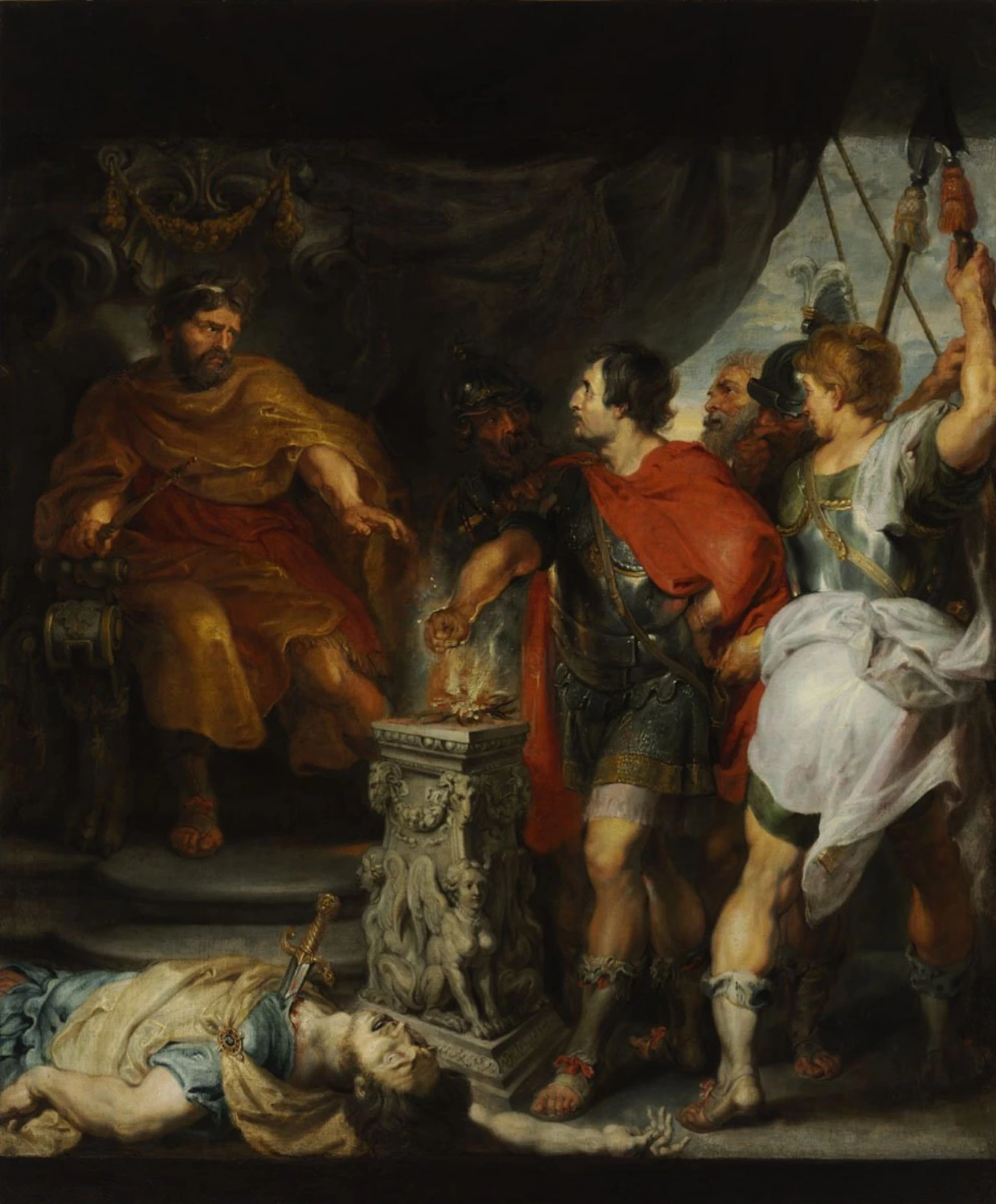 II - Gabinetto d'arte, The Bute collection, Anthon van Dyck, Muzio Scevola e Porsenna